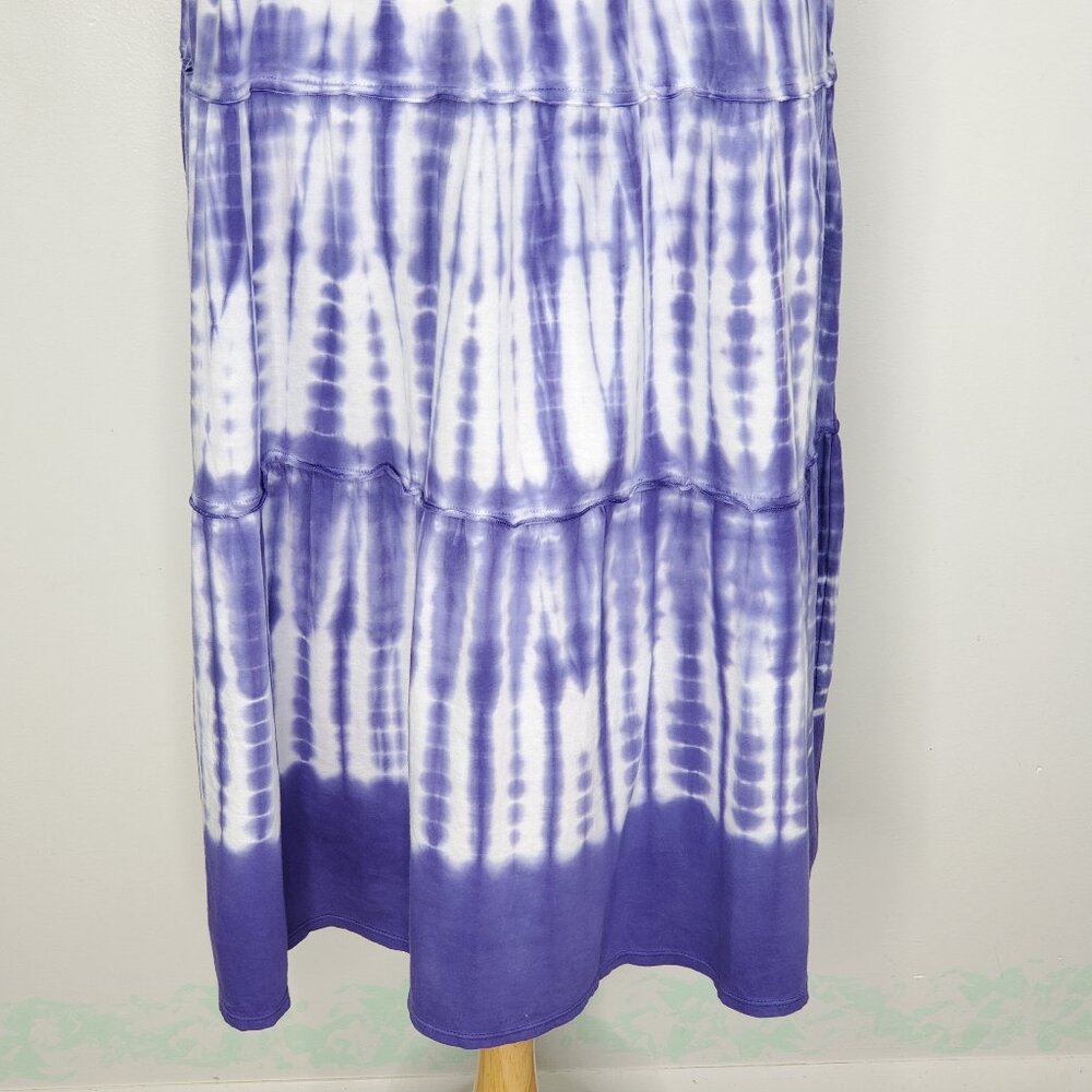 Catherines Tie Dye Sleeveless Pullover V-Neck Dress NEW NWT Size 2X, 22/24W - Picture 9 of 16